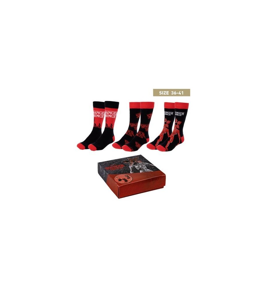 Pack Calcetines 3 Piezas Stranger Things Talla 36 -  41