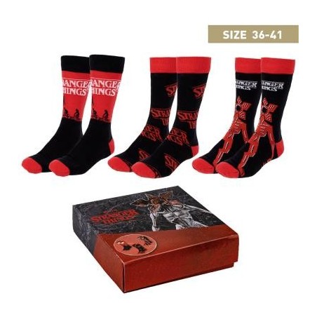 Pack Calcetines 3 Piezas Stranger Things Talla 36 -  41