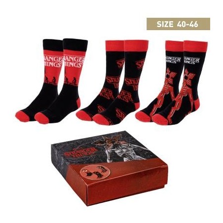 Pack Calcetines 3 Piezas Stranger Things Talla 40 -  46