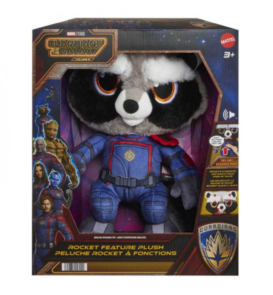 Peluche Mattel Marvel Guardianes De La Galaxia Rocket