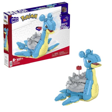 Figura Mattel Mega Construx Pokémon Lapras 527 Piezas