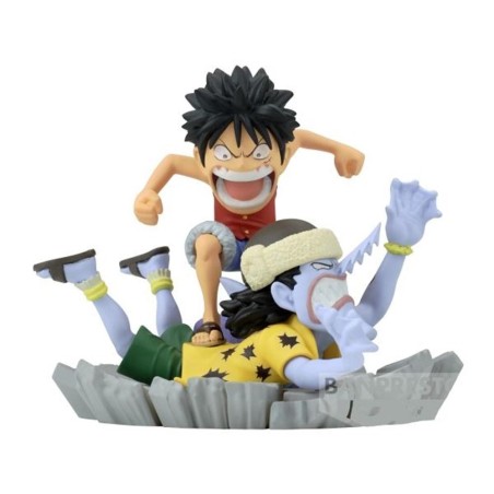 Figura Banpresto One Piece World Collectable Figure Log Stories Monkey.d.luffy Vs Arlong 7cm