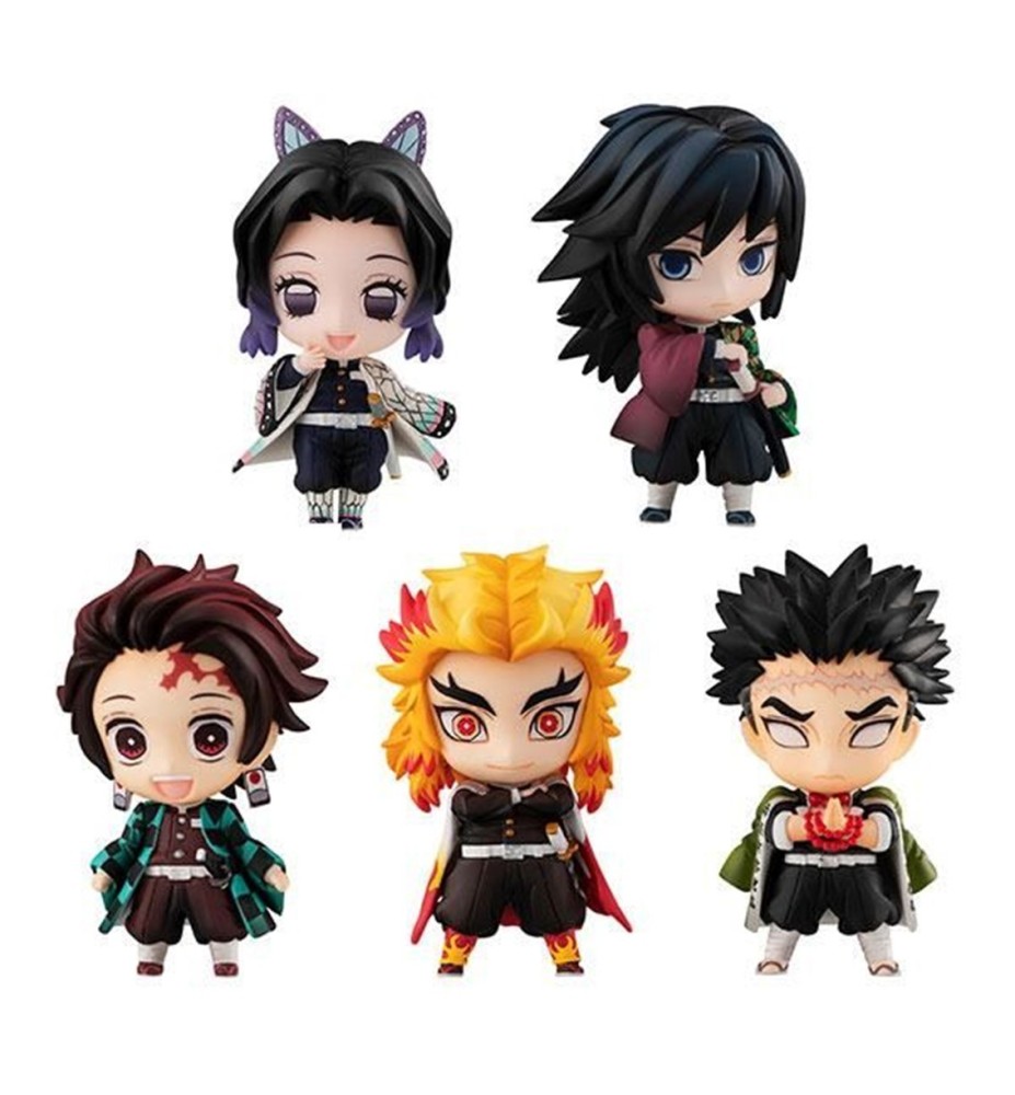 Pack 5 Figuras Megahouse Demon Slayer Kimetsu No Yaiba Sailor Tanjiro & The Hashira Set A