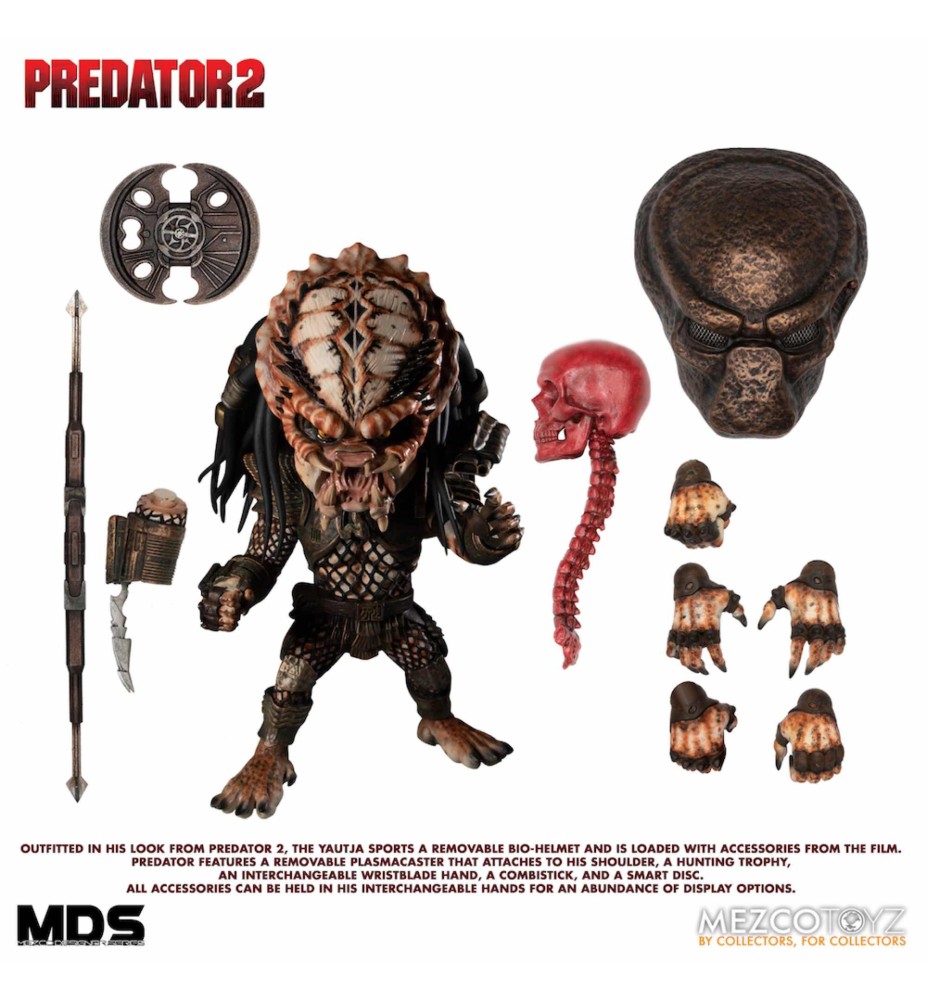 Figura Mezco Toyz Cine Predator Mds Predator 2 Deluxe City Hunter Designer Series