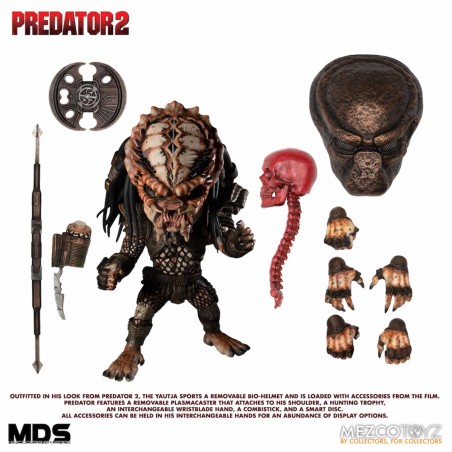 Figura Mezco Toyz Cine Predator Mds Predator 2 Deluxe City Hunter Designer Series