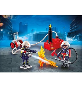 Playmobil Ciudad Accion -  Bomberos Con Bomba De Agua