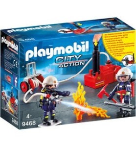 Playmobil Ciudad Accion -  Bomberos Con Bomba De Agua