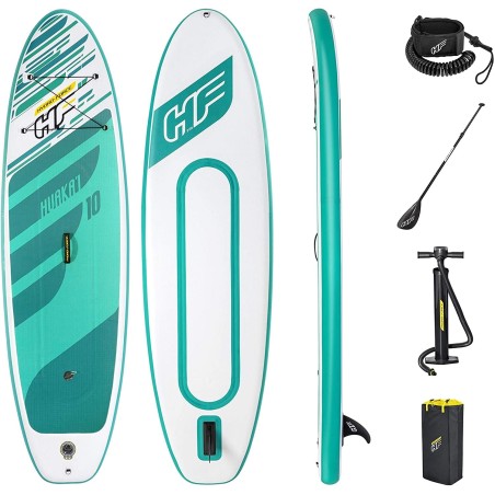 Bestway 65346 -  Tabla Paddle Surf Hinchable Hydro - Force Huakai 3 -05m Con Remo - Bomba Y Bolsa