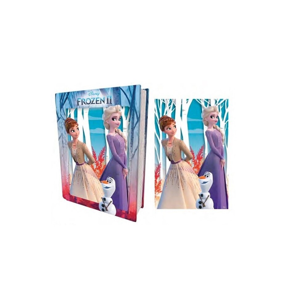 Puzzle Libro Lenticular Prime 3d Disney Frozen Ii Elsa Anna Y Olaf 300 Piezas