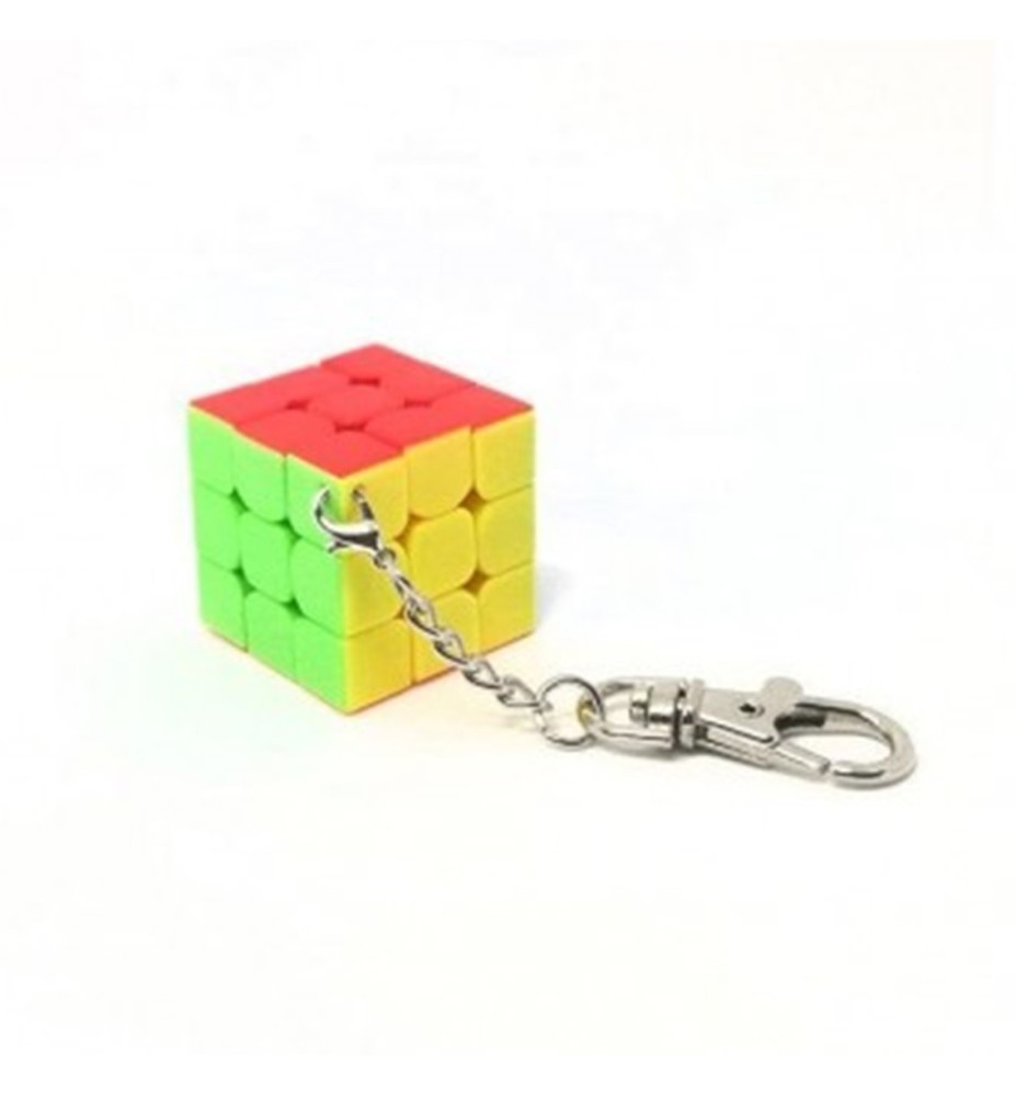 Cubo De Rubik Qiyi Llavero 3x3 Plano 3 Cm