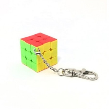 Cubo De Rubik Qiyi Llavero 3x3 Plano 3 Cm