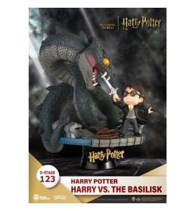 Figura Beast Kingdom Dstage Harry Potter Y La Cámara Secreta Harry Vs Basilico