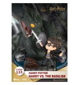 Figura Beast Kingdom Dstage Harry Potter Y La Cámara Secreta Harry Vs Basilico