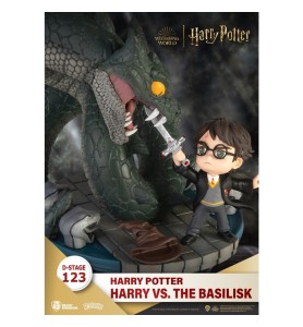 Figura Beast Kingdom Dstage Harry Potter Y La Cámara Secreta Harry Vs Basilico