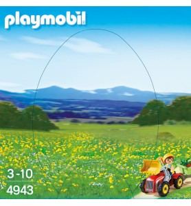 Playmobil Niño Con Tractor