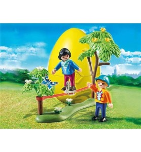 Playmobil Huevo De Pascua Niños Equilibristas