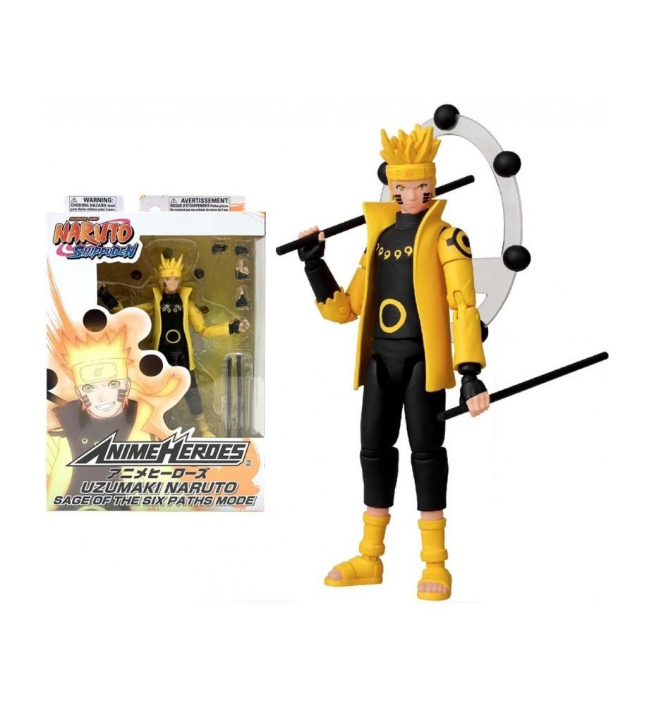 Figura Bandai Naruto Shipudden Anime Heroes Uzumaki Naruto Modo Sabio De Los Seis Caminos