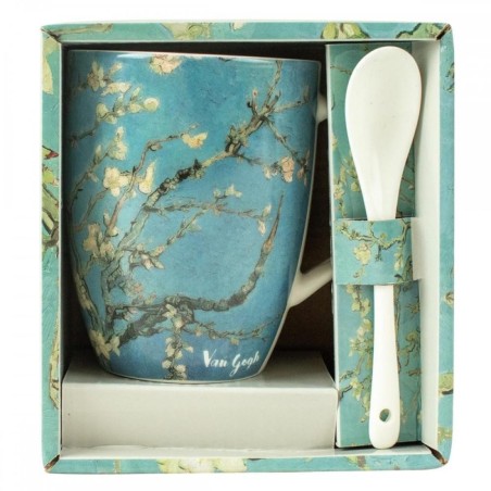 Taza De Cerámica Con Cuchara Enesco Los Almendros Vincent Van Gogh