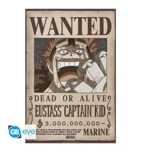 Póster Gb Eye Chibi One Piece Wanted Kid Wano