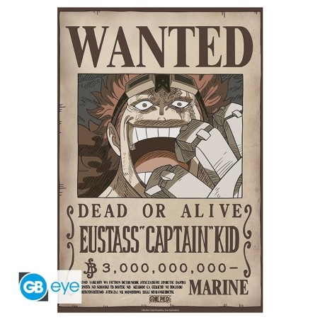 Póster Gb Eye Chibi One Piece Wanted Kid Wano