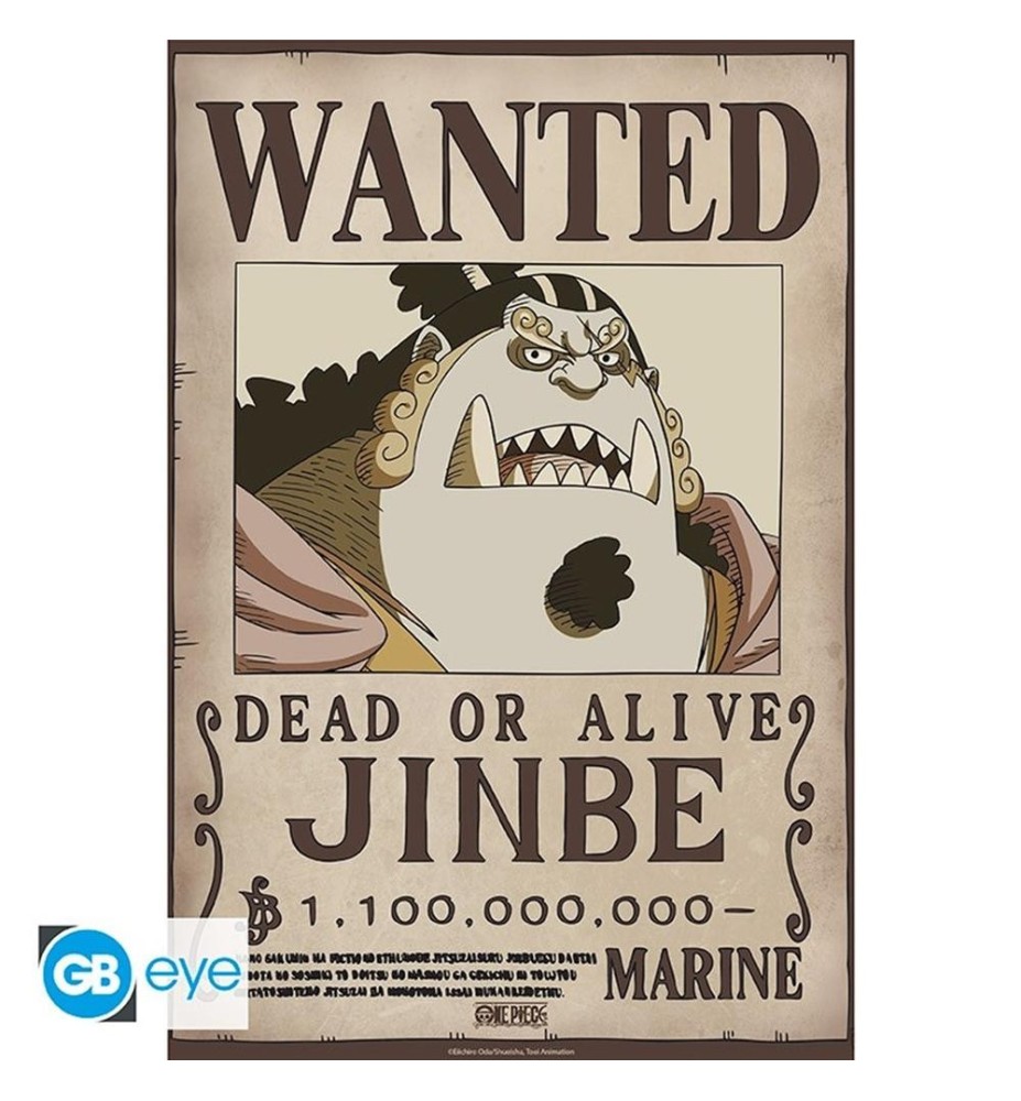 Póster Gb Eye Chibi One Piece Wanted Jinbe Wano