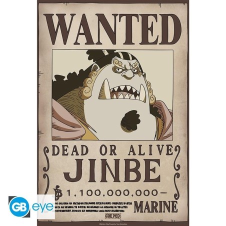 Póster Gb Eye Chibi One Piece Wanted Jinbe Wano