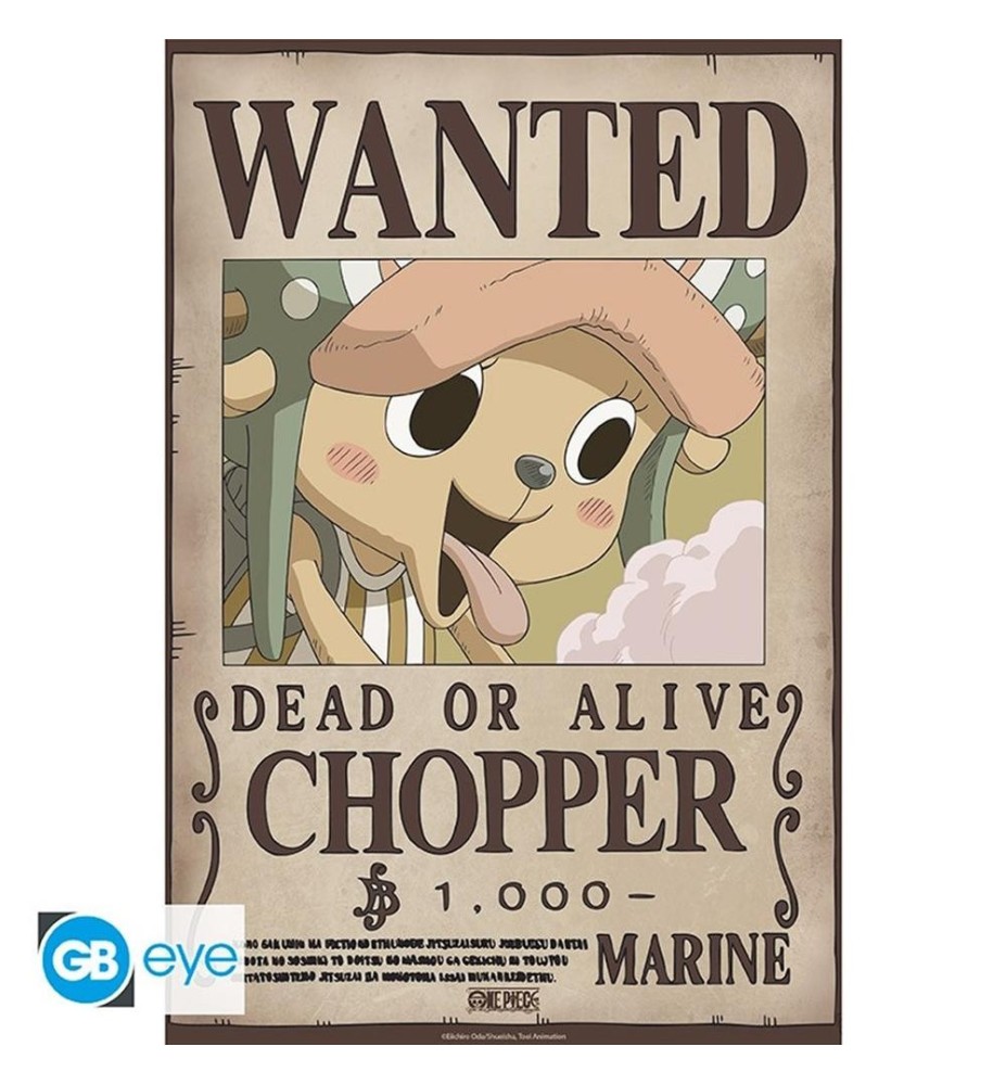 Póster Gb Eye Chibi One Piece Wanted Chopper Wano