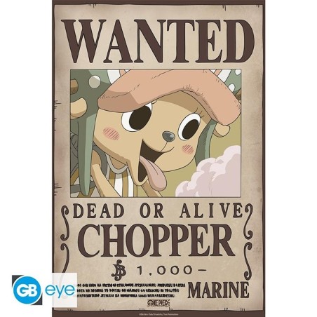 Póster Gb Eye Chibi One Piece Wanted Chopper Wano