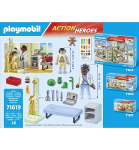 Playmobil Action Heroes: Pediatria Con Osito De Peluche