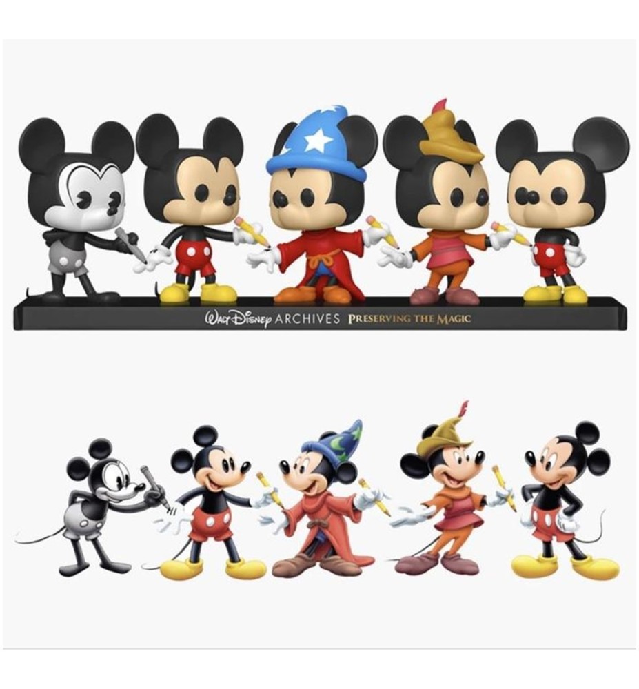 Funko Pop Disney Archivos Pack Premium 5 Mickey Mouse 51118