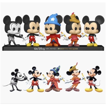 Funko Pop Disney Archivos Pack Premium 5 Mickey Mouse 51118