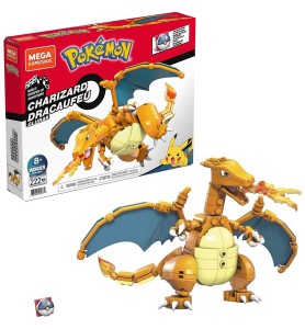 Figura Mattel Mega Construx Build Pokémon Charizard 222 Pcs