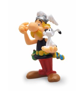 Figura Plastoy Asterix & Obelix Asterix Con Idefix Pvc