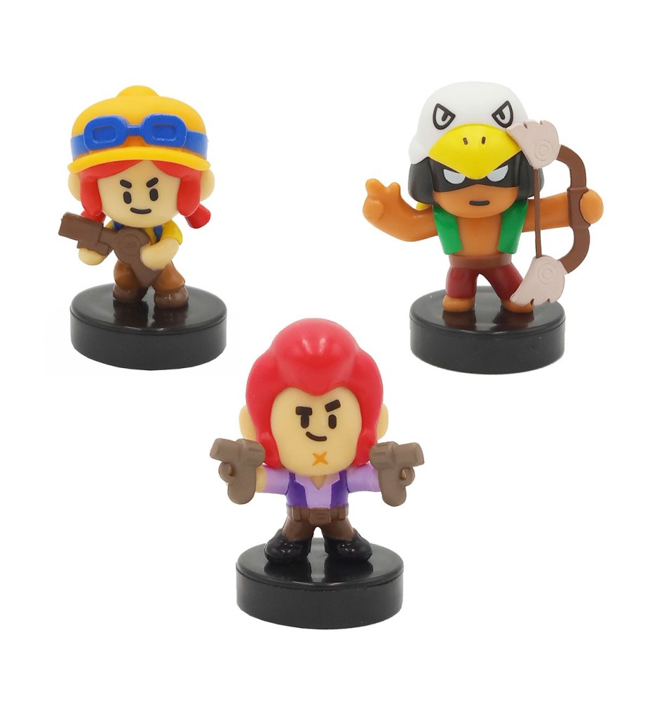 Figuras Brawl Stars Caja  Pack 3 Aleatorio