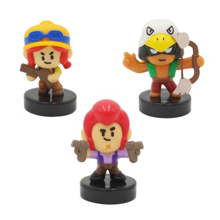 Figuras Brawl Stars Caja  Pack 3 Aleatorio