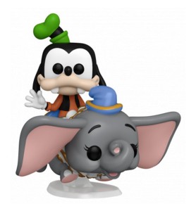 Funko Pop Ride Supdlx Disney World 50th Aniversario Goofy Volando Con Dumbo 50571