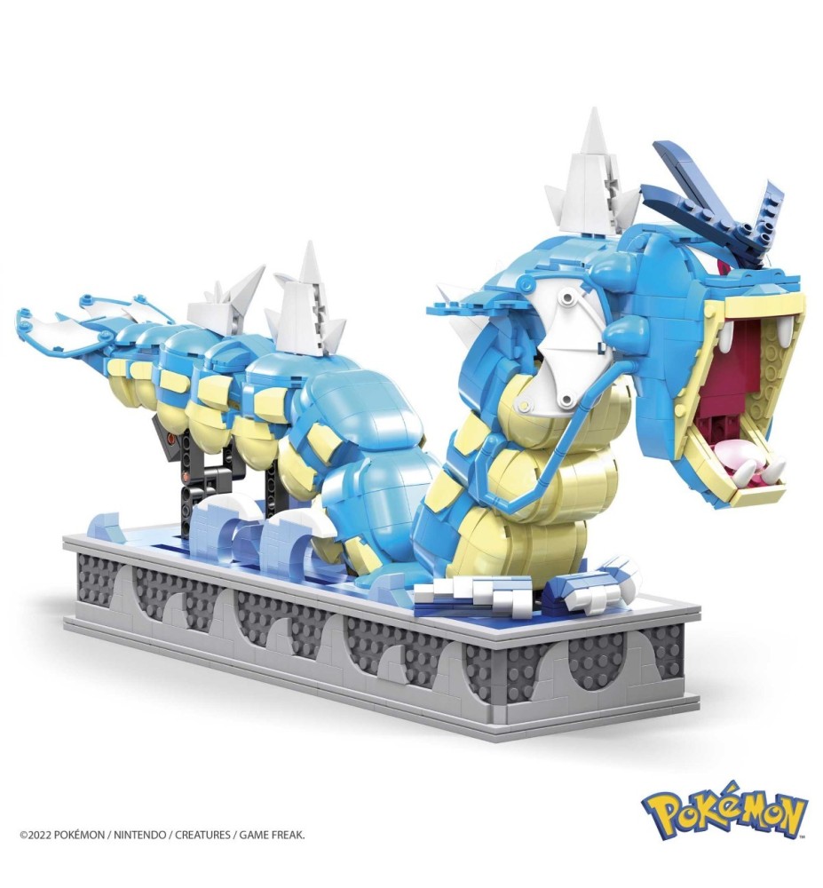 Figura Mattel Mega Construx Motion Pokémon Gyarados 2186 Pcs