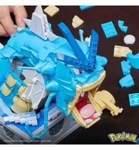 Figura Mattel Mega Construx Motion Pokémon Gyarados 2186 Pcs