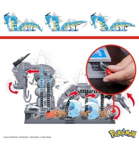 Figura Mattel Mega Construx Motion Pokémon Gyarados 2186 Pcs