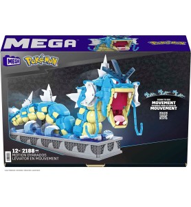 Figura Mattel Mega Construx Motion Pokémon Gyarados 2186 Pcs