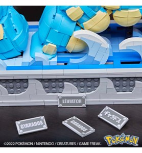 Figura Mattel Mega Construx Motion Pokémon Gyarados 2186 Pcs