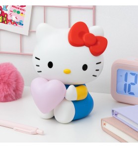 Lámpara 3d Paladone Hello Kitty Con Corazón 16 Cm