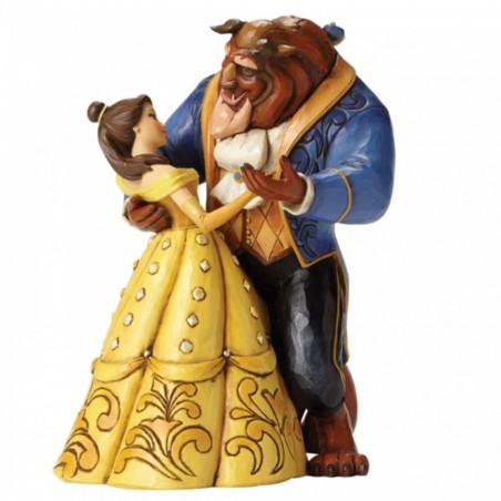 Figura Enesco Disney La Bella Y La Bestia Bella & Bestia 25 Aniversario