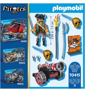 Playmobil Pirates Pirata Con Cañon