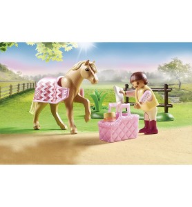 Playmobil Coleccionable Poni De Equitacion Aleman