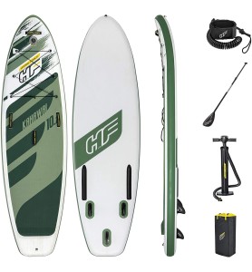 Bestway 65308 -  Tabla Paddle Surf Hinchable Hydro - Force Kahawai 3 -10m Con Remo - Bomba Y Bolsa