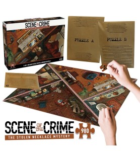 Juego De Mesa Puzzle Escena Del Crimen El Misterio Del Collar Robado