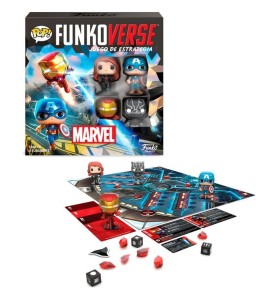 Juego De Mesa Funkoverse Marvel Edicion 100 Capitan America Iron Man Viuda Negra & Pantera Negra 57518