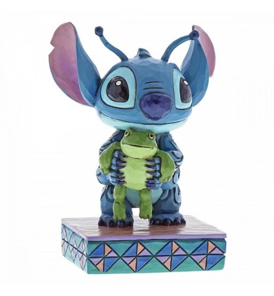 Figura Enesco Disney Stitch Con Rana