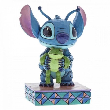 Figura Enesco Disney Stitch Con Rana